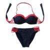 Maillot de bain - marine/rouge