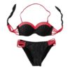 Maillot de bain - noir/rouge